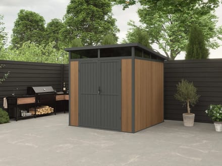 Blokhut Composiet Westwood Terra Teak 215 x 215 cm