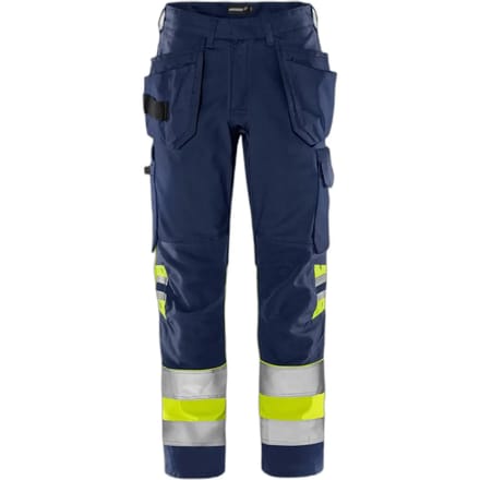 Hoog zichtbare werkbroek klasse 1 Fristads Green 2640 GPLU