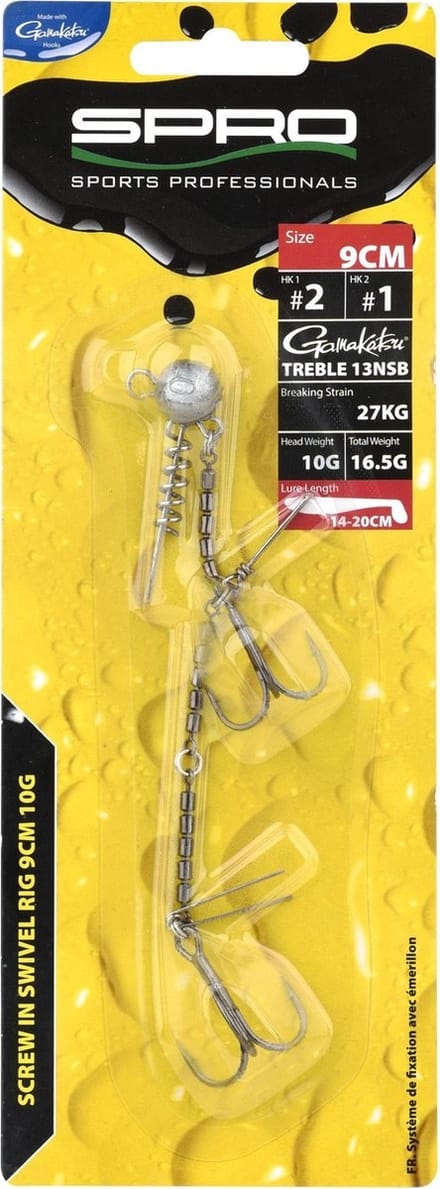 Spro Screw in 360 Rig - 9 cm - 15 gram
