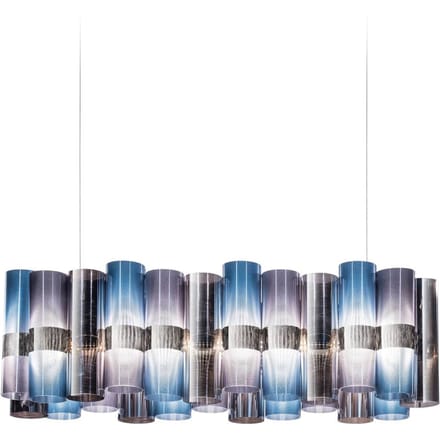 Slamp LED hanglamp La Lollo, blauw/paars, 100 cm