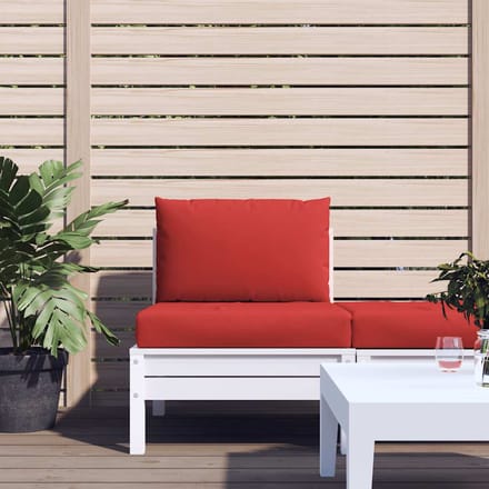 vidaXL - Palletkussens - 2 - st - stof - rood