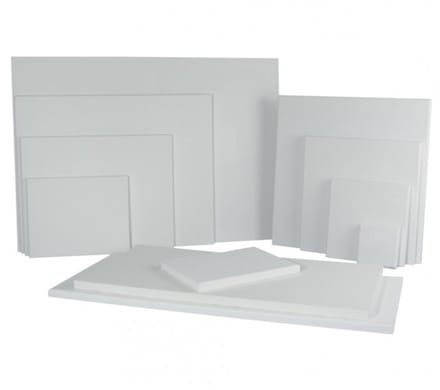 2x Handbespannen schildersdoeken 18 x 24 cm - Canvasdoeken 2 stuks