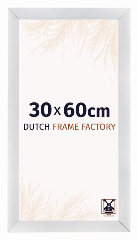 Fotolijst 30x60 cm - MDF - Zilver Mat - Praag