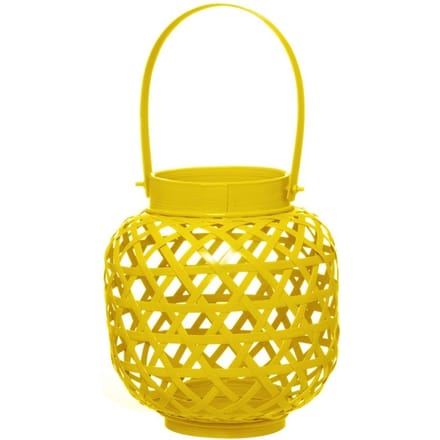 Bamboo Design Lantaarn - Geel