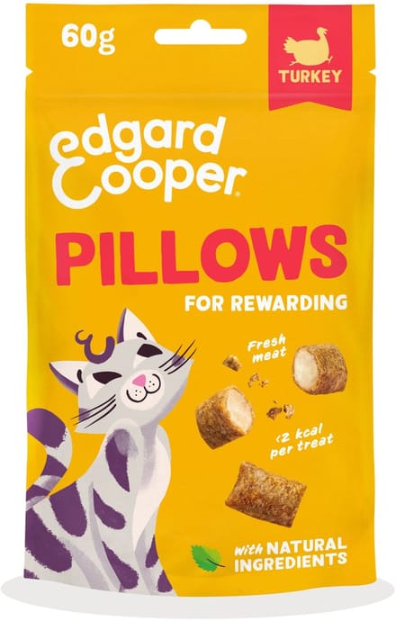 Edgard&Cooper Pillows - Kattensnack - Kalkoen 60 g