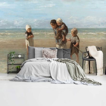 Fotobehang Israëls Kinderen der Zee - 260 x 384 - Vlies - REINDERS