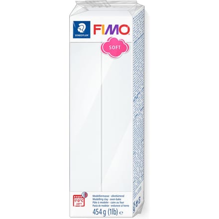 FIMO soft ovenhardende boetseerklei - 454 g - wit