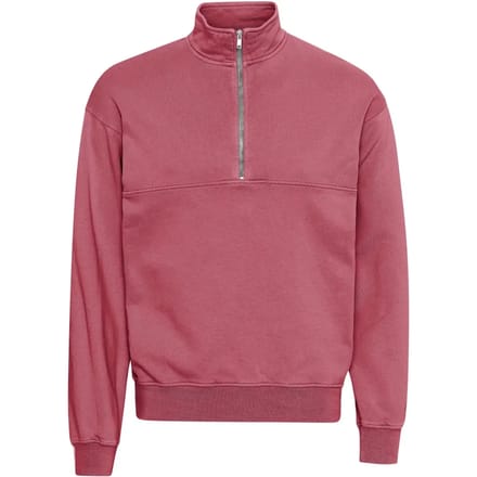 Sweatshirt 1/4 rits Colorful Standard Organic raspberry pink