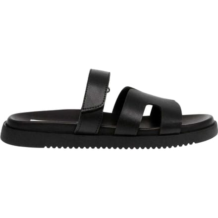 Steve Madden Kinderen/Kids Missile-E leren platte slippers (Zwart)