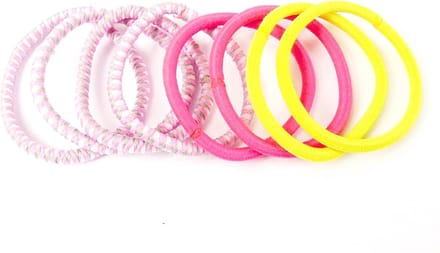 Endless elastiek roze-grijs-geel