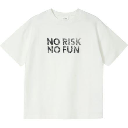 Oversized T-shirt van lichte jersey met print aan de voorkant kind s.Oliver