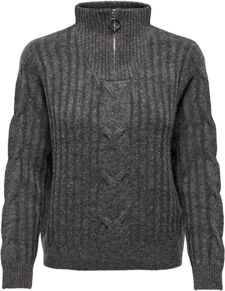 JDY Andrea Zip Cable Sweater Dames - Maat XL