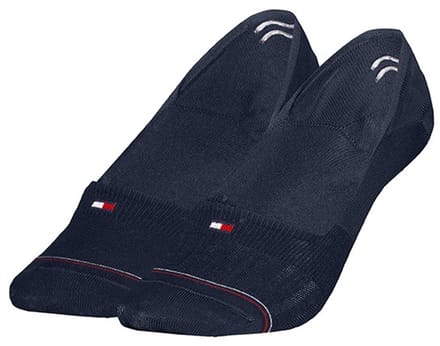 Tommy Hilfiger dames 2P footies shine blauw