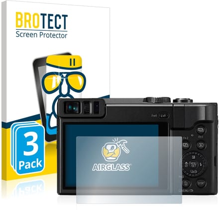 Screenprotector 3 Stuks voor Panasonic Lumix DC-TZ91 Beschermglas transparant