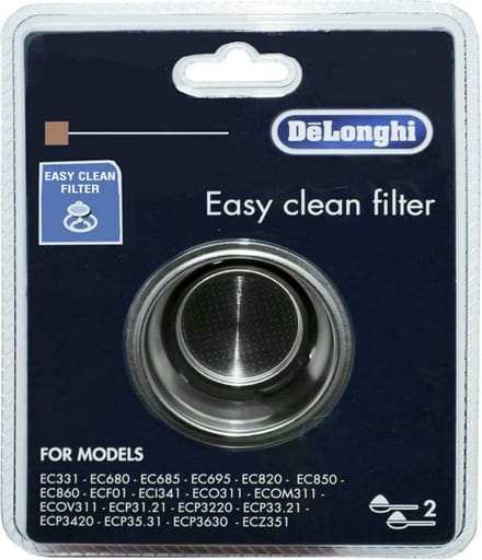 De'Longhi DLSC401 - 2-Kops Easy Clean Filter - Koffiemachineonderdelen