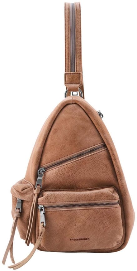 FREDsBRUDER Leren Rugzak My Old Friend Backpack Caramel Lichtbruin