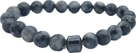 Rhylane - Kralenarmband - Larvikiet natuursteen - 20 cm / 8 mm