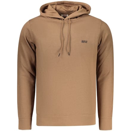 Rifle Marrone Katoenen Heren Sweater