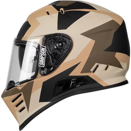 Simpson Venom Panzer Tan Bruin ECE22.06 Integraalhelm - Helm