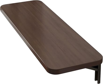 Wandbureau Klaptafel - Wandmontage Bureau - Ruimtebesparend Werken - Stevig Opvouwbaar Ontwerp - 80 x 20 cm - Bruin