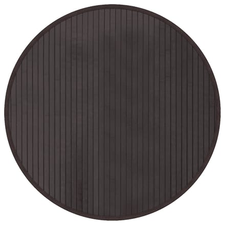 vidaXL - Vloerkleed - rond - 60 - cm - bamboe - donkerbruin
