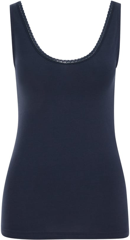 WE Fashion Dames singlet met kant