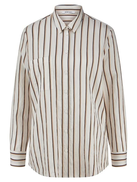 Blouse lange mouwen Van Peter Hahn wit