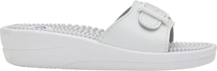 SCHOLL NEW MASSAGE PVC Womens White FALSO Mules - White - Maat 36