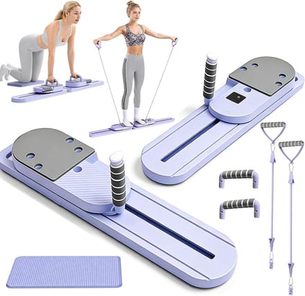 Pilates Reformer Board - Pilates Machine Buiktrainer - Full Body Training - Gedeeld Verstelbaar Platform