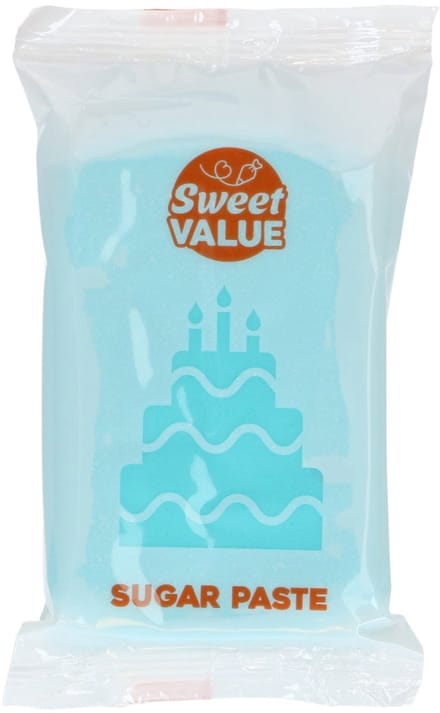 Sweet Value Fondant - Blauw - 200 g - Suikerpasta - Rolfondant