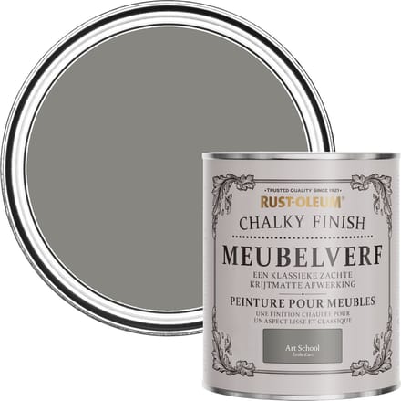 Rust-Oleum Grijs Chalky Finish Meubelverf - Art School 750ml