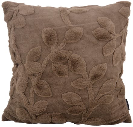 Sierkussen Furry Plant Bruin | 45 x 45 cm | Polyester