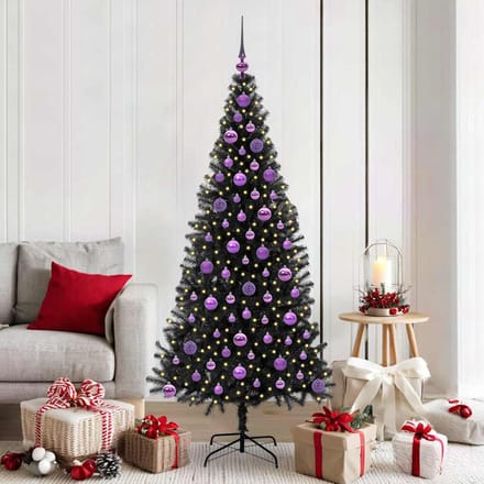 vidaXL - Kerstboom - Zwart - 180 - cm - PVC