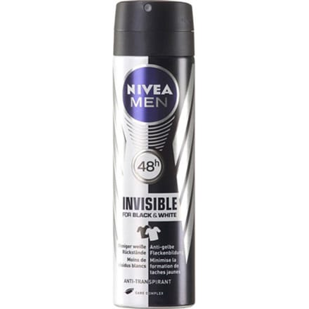 Nivea Invisible Zwart & Wit Voor Mannen Deo Spray 150 ml