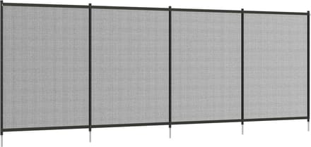 Outsunny-Teichzaun-365cm x 126cm-Schwarz