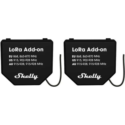Shelly Set Van 2 Relais Eu868 Voor Smart Home Gen.3 4 Lo-Ra