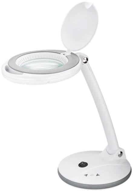 Goobay LED loeplamp | 450 lm (dimbaar) | 6W | bureaustandaard | wit