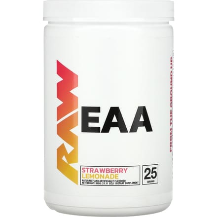 Raw Nutrition, EAA, aardbeienlimonade, 312 gram (315 gr)