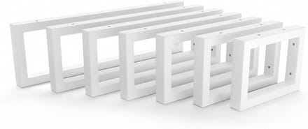 Wastafelhouder - Ondersteuning Plaat - Badkamer Installatie - Zware Lastdrager - 50 cm Diep - Wit