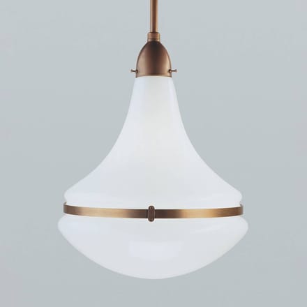 Berliner Messinglampen Hanglamp Frida van messing, Ø 34 cm