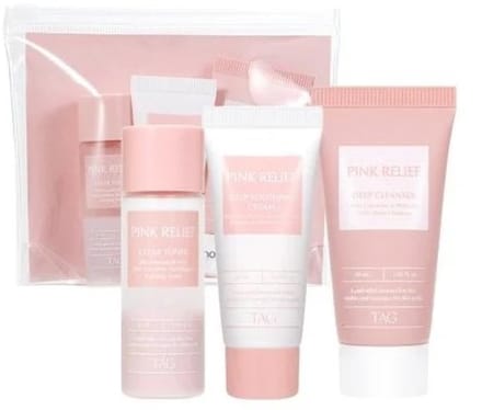 Too Cool For School - Pink relief Starter Set - Vegan - 3 Delig