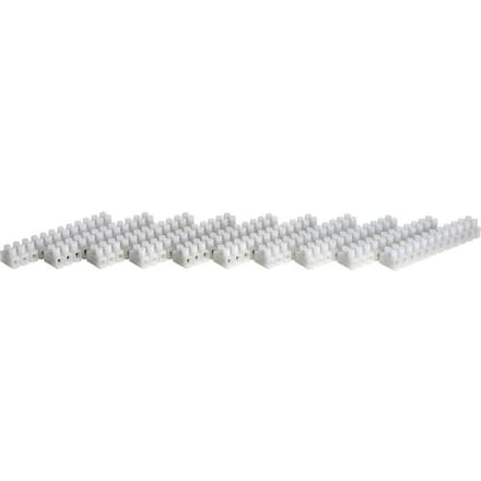TRU COMPONENTS Kroonsteen Flexibel: 0.75-2.5 mm² Massief: 0.75-2.5 mm² Aantal polen: 12 Wit 10 stuk(s)