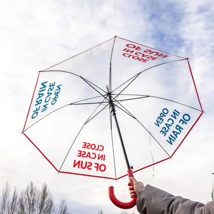 Fisura - Paraplu Open In Case Of Rain, Close In Case Of Sun - transparant