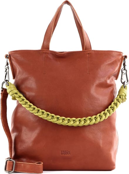 FREDsBRUDER Leren Nida Shopper Golden Brown Terracotta
