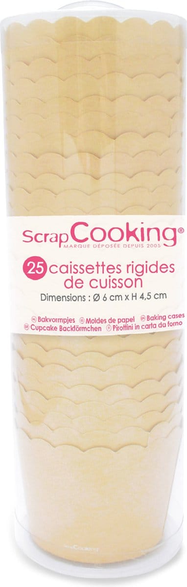 ScrapCooking Baking Cups Kraft pk/25