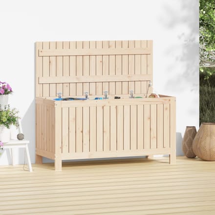 vidaXL - Tuinbox - 115x49x60 - cm - massief - grenenhout