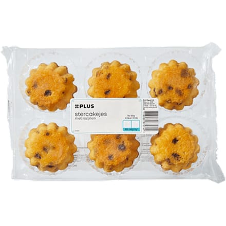 Stercakejes Rozijnen 6 stuks