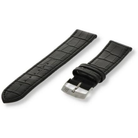 Morellato PMX019JUKE PC horlogebandje - Leer - Zwart - 22 mm