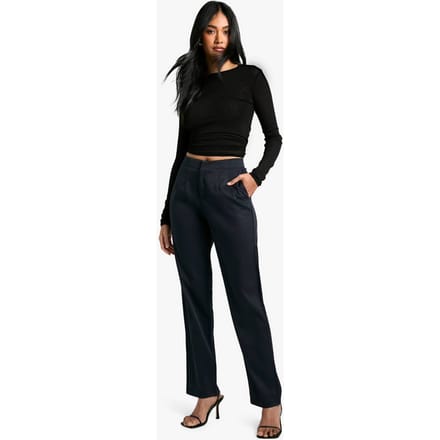 boohoo Dames Tailored Tapered Trouser | Marineblauw | Maat: 36