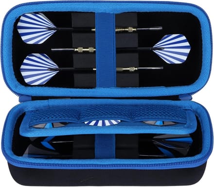 Stevuize Dartpijlen Etui voor 6 Darts met Opbergbuizen voor Accessoires
